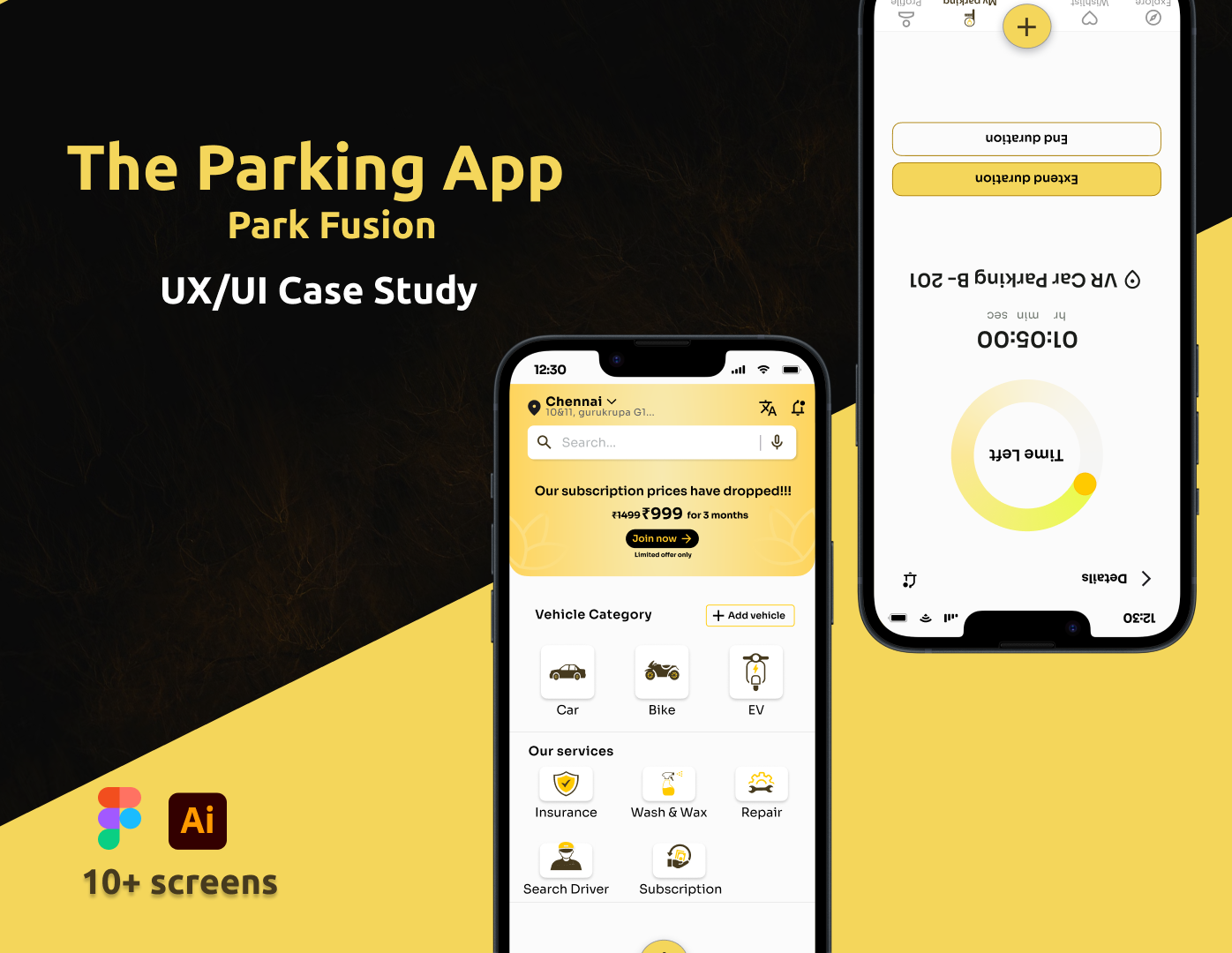 The Parking App – UI/UX Case Study